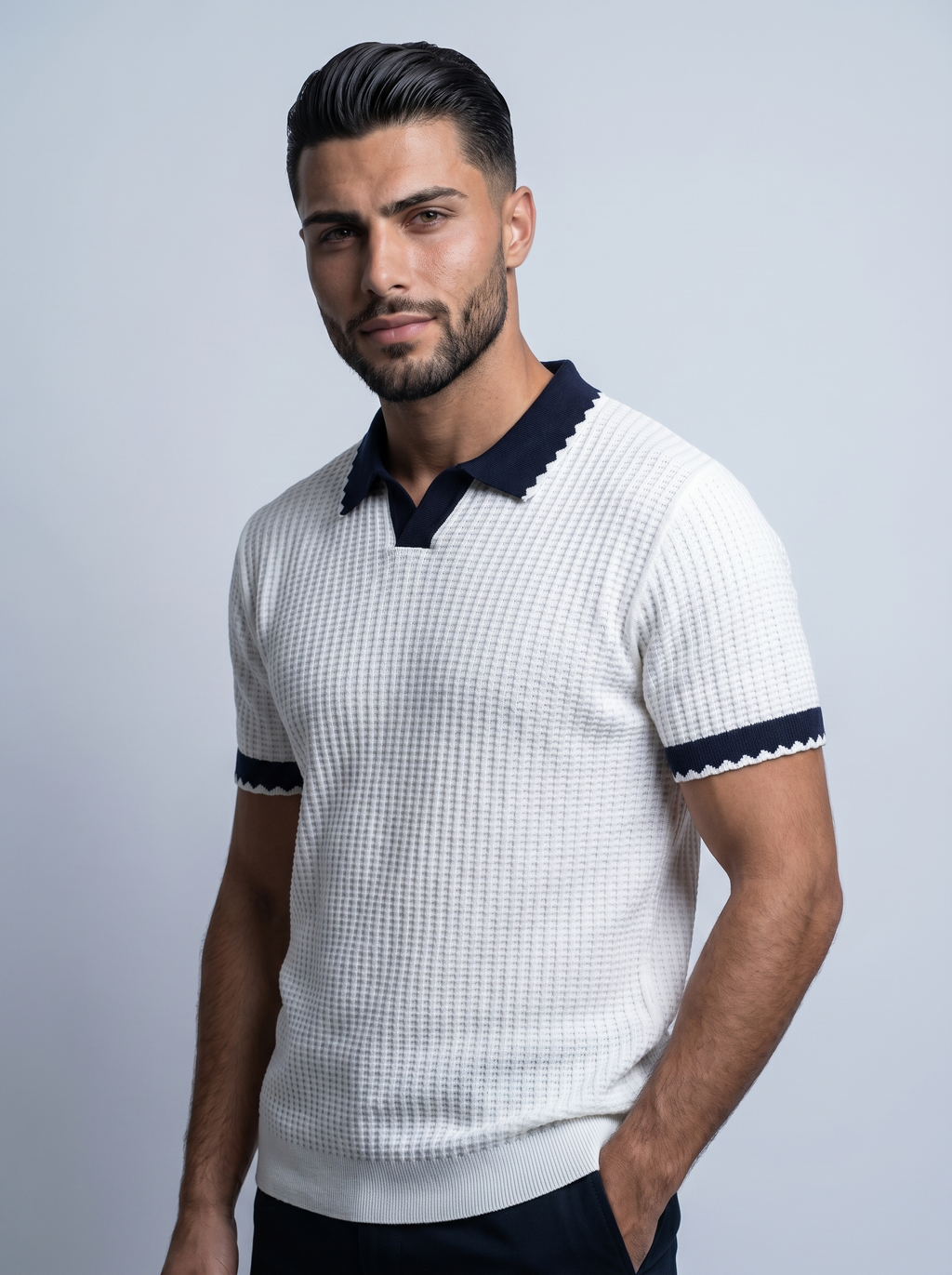 OBSIDIAN | POLO TEXTURIZADO CLEAN-FIT