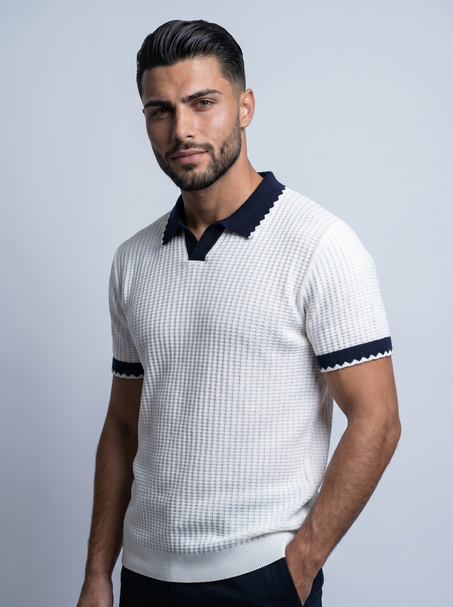OBSIDIAN | POLO TEXTURIZADO CLEAN-FIT