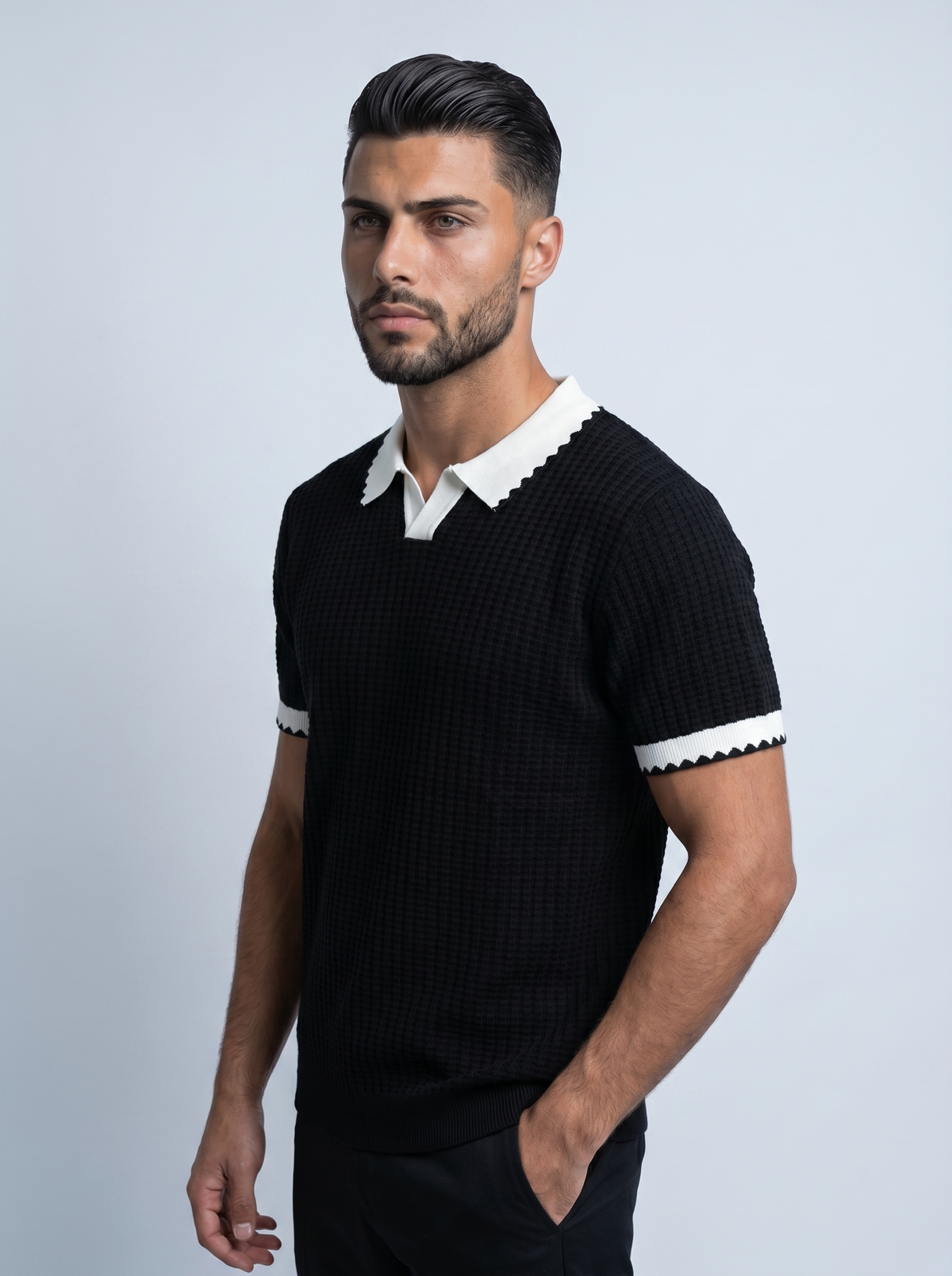 OBSIDIAN | POLO TEXTURIZADO CLEAN-FIT
