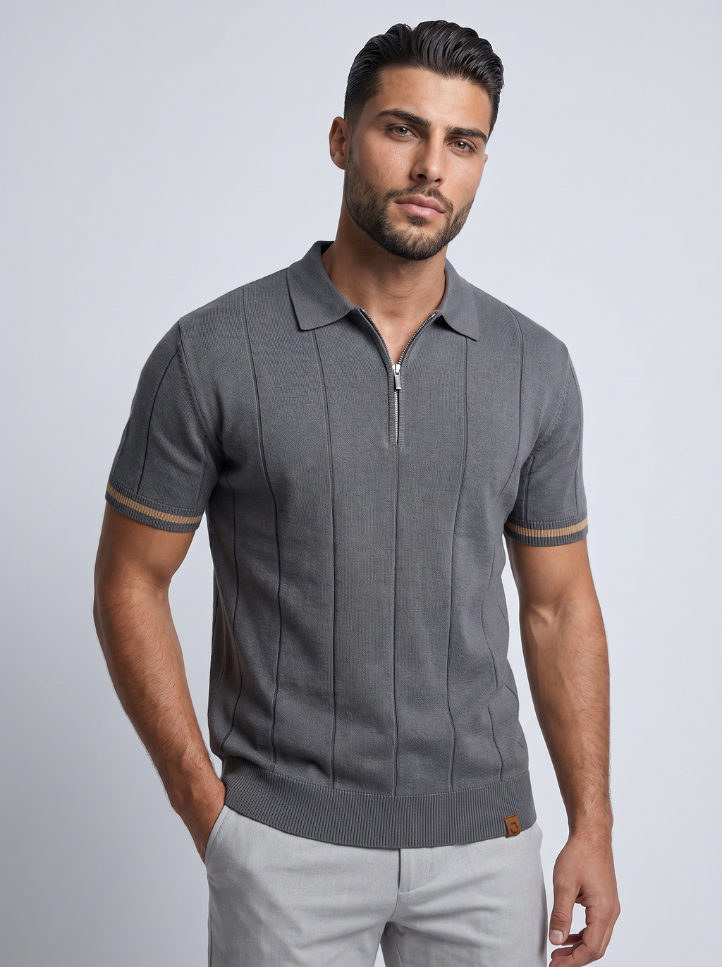 VANTA | POLO CLEAN-FIT DE CREMALLERA
