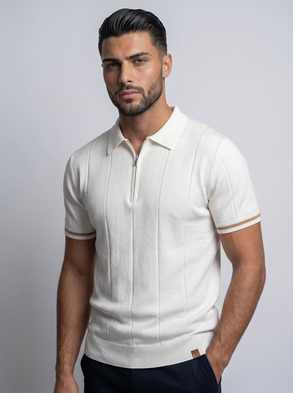 VANTA | POLO CLEAN-FIT DE CREMALLERA