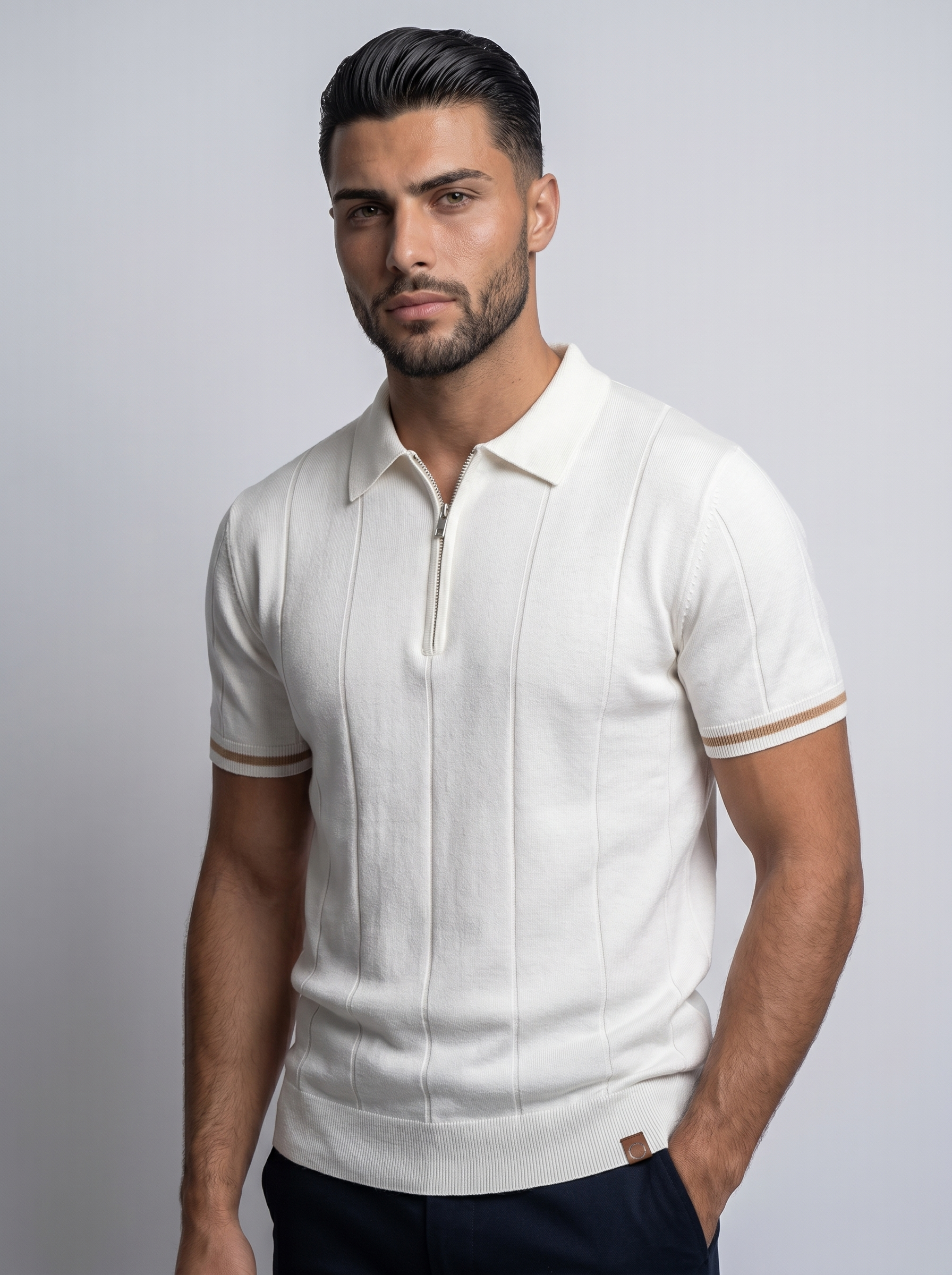 VANTA | POLO CLEAN-FIT DE CREMALLERA