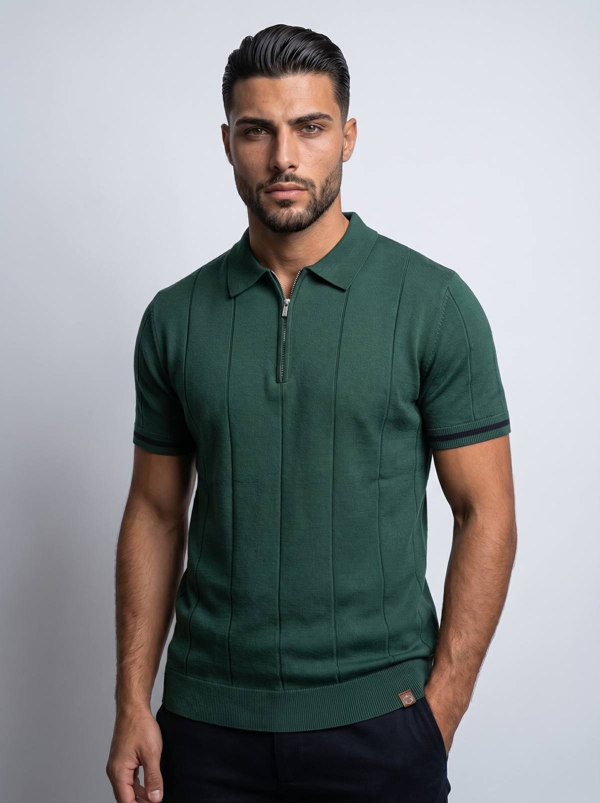 Vanta | Polo Clean-Fit de Cremallera