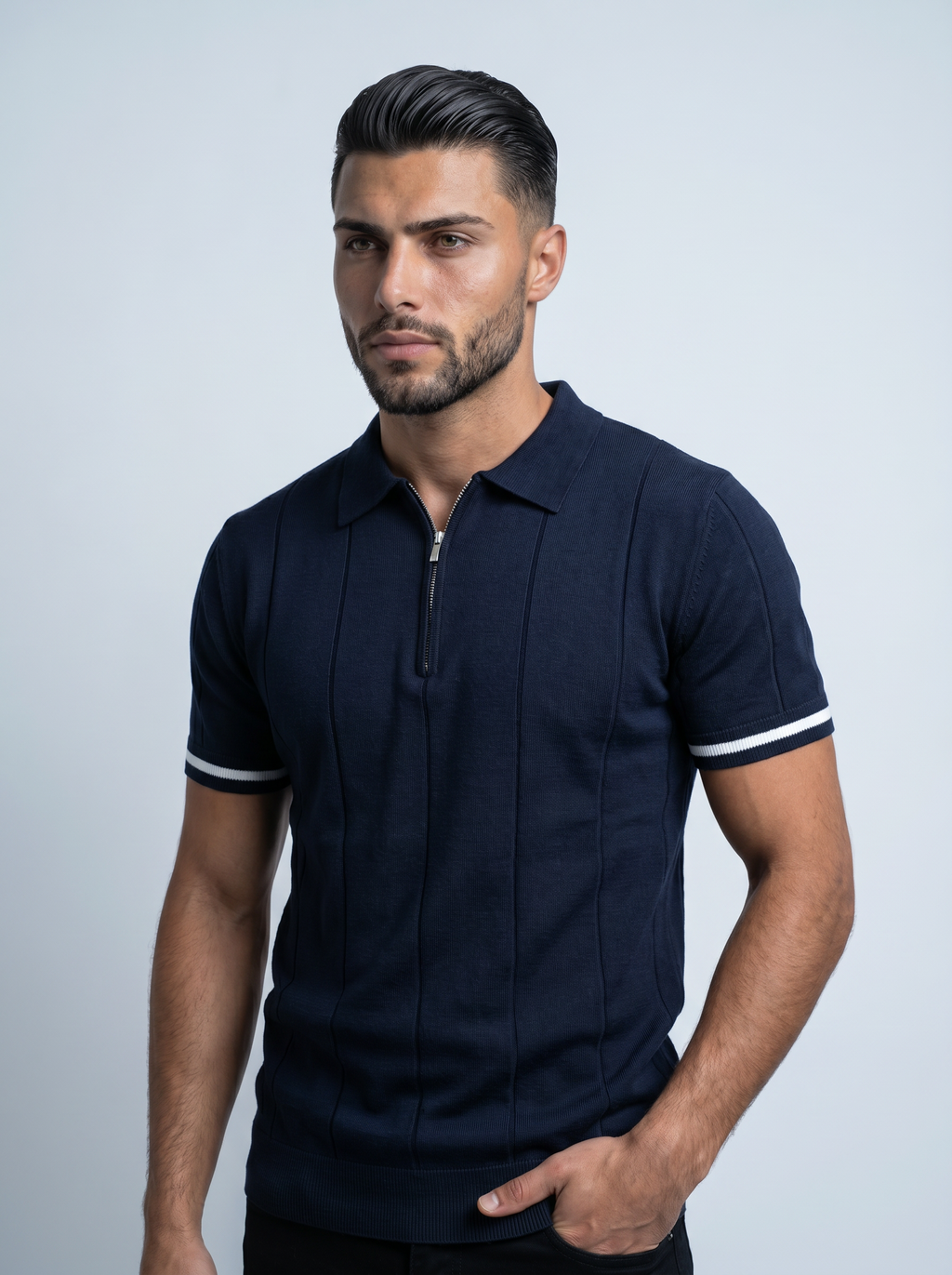 VANTA | POLO CLEAN-FIT DE CREMALLERA