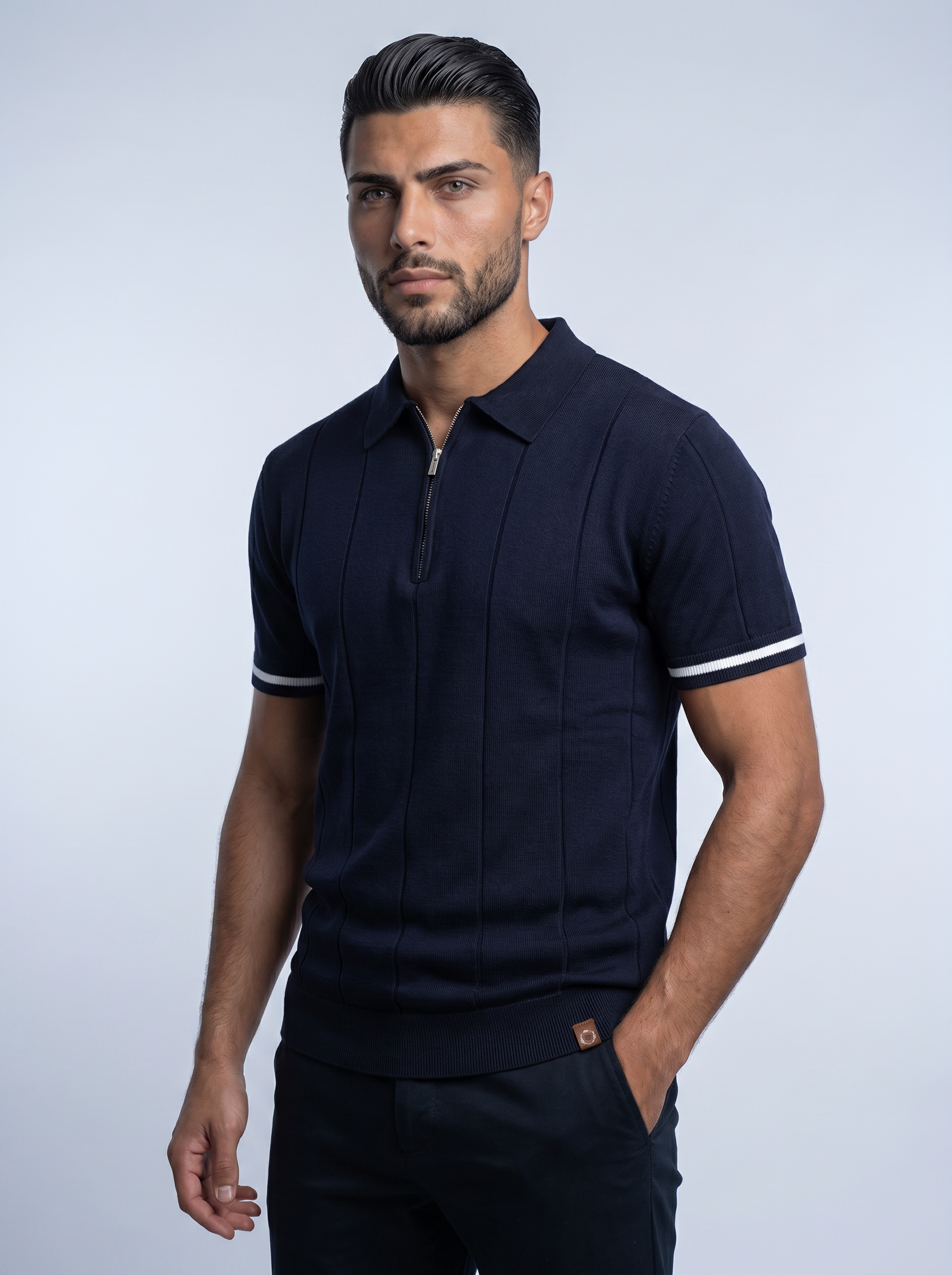 VANTA | POLO CLEAN-FIT DE CREMALLERA