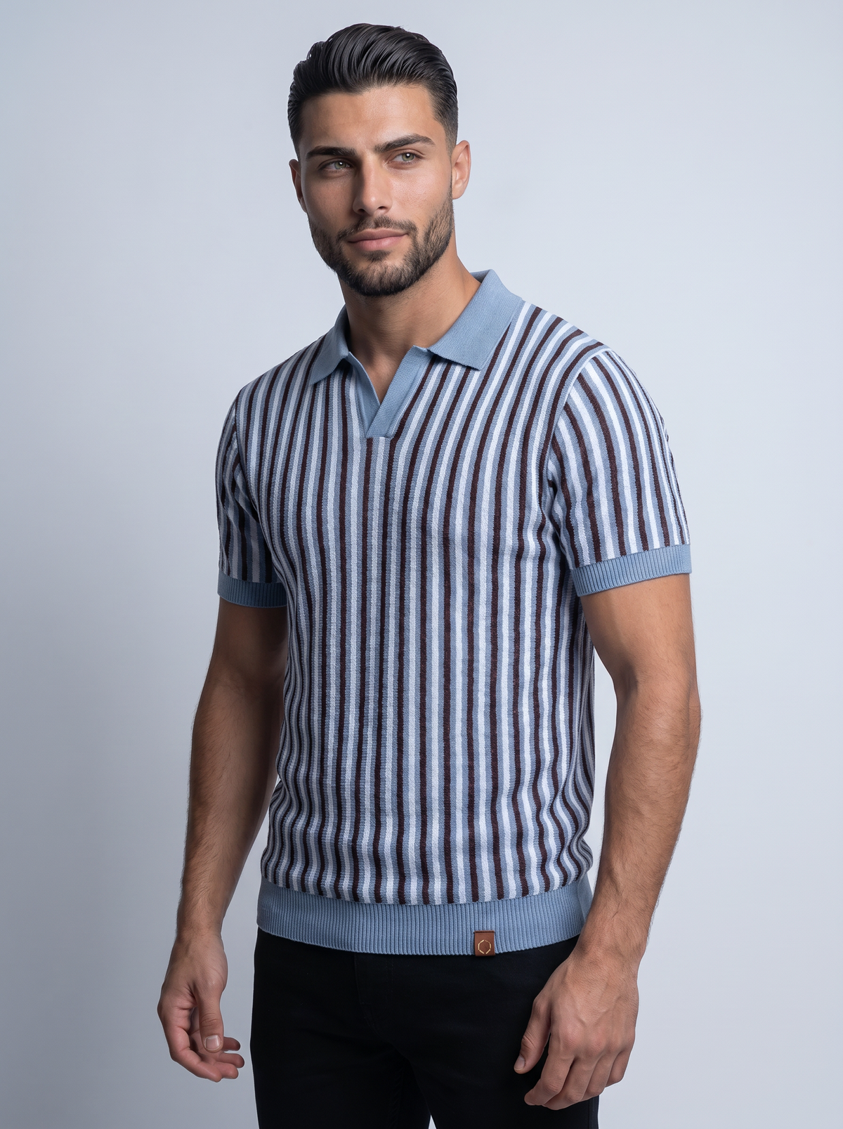 ATELIER | POLO TEXTURIZADO A RAYAS