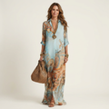 Lanie | Vestido Camisero Largo de Mujer de Seda