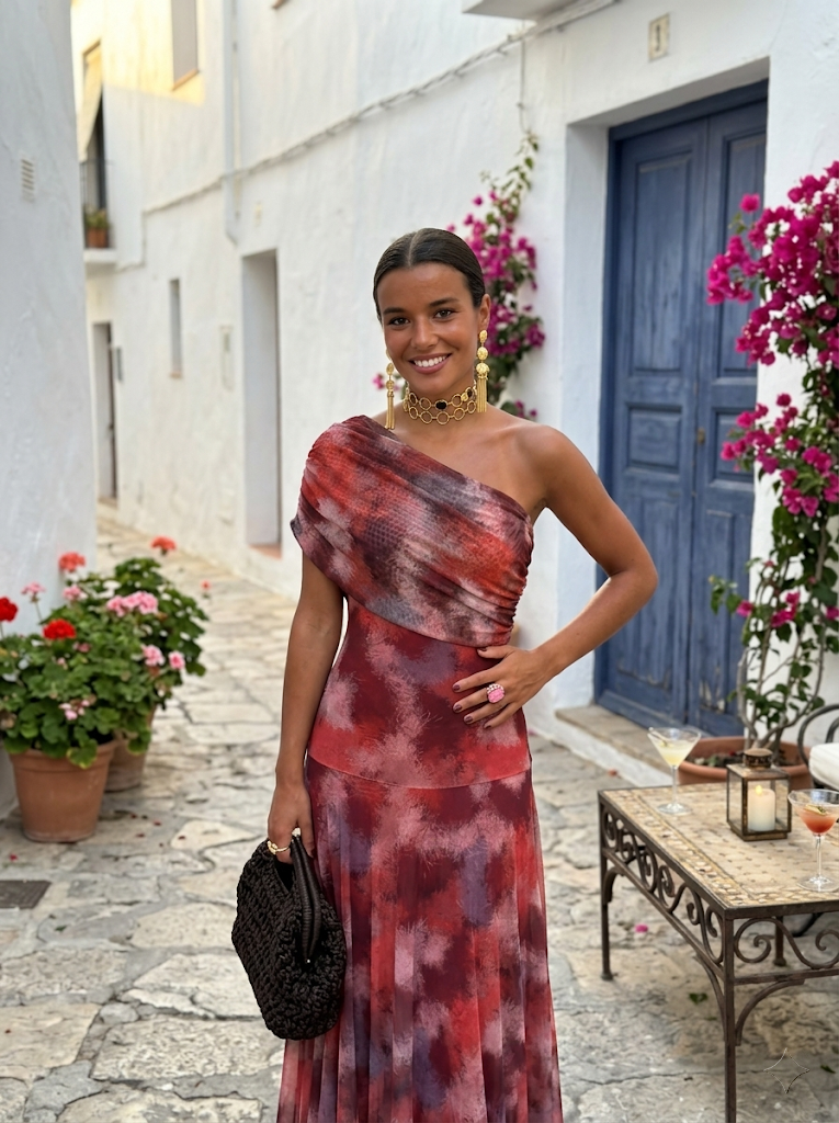 Vestido Aurora Carmesí