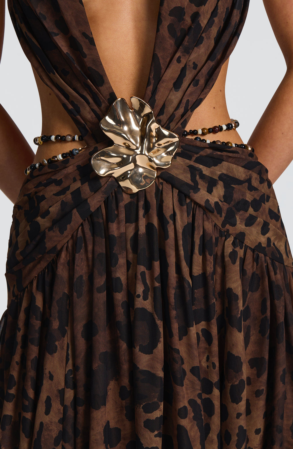 Vestido largo Indianna - Estampado de leopardo