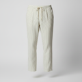 Pantalón de Lino y Algodón Hombre Pinstripe Cordón Casual Verano