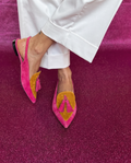 Slingback Elena — Fucsia y Mostaza