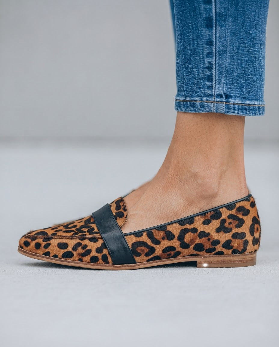 Mocasín de Punta con Tira en el Empeine
