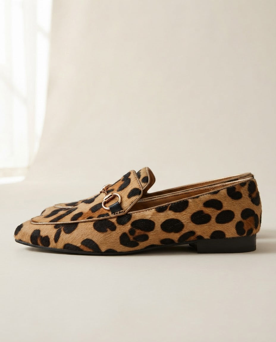Mocasín Serena — Leopardo con Hebilla
