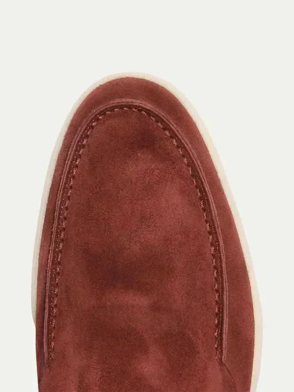Clásico | Mocasines de Ante Burdeos
