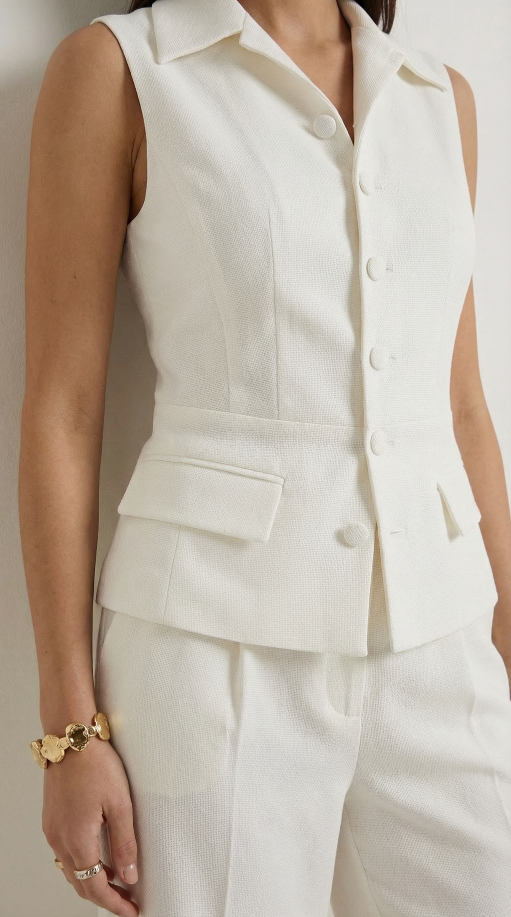 Annie | Traje elegante de dos piezas con escote en V para mujer