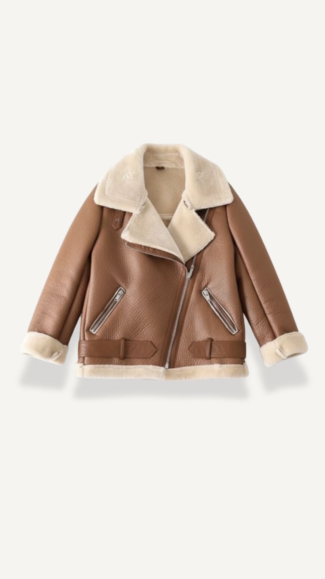 Chaqueta Christine de forro polar con cinturón