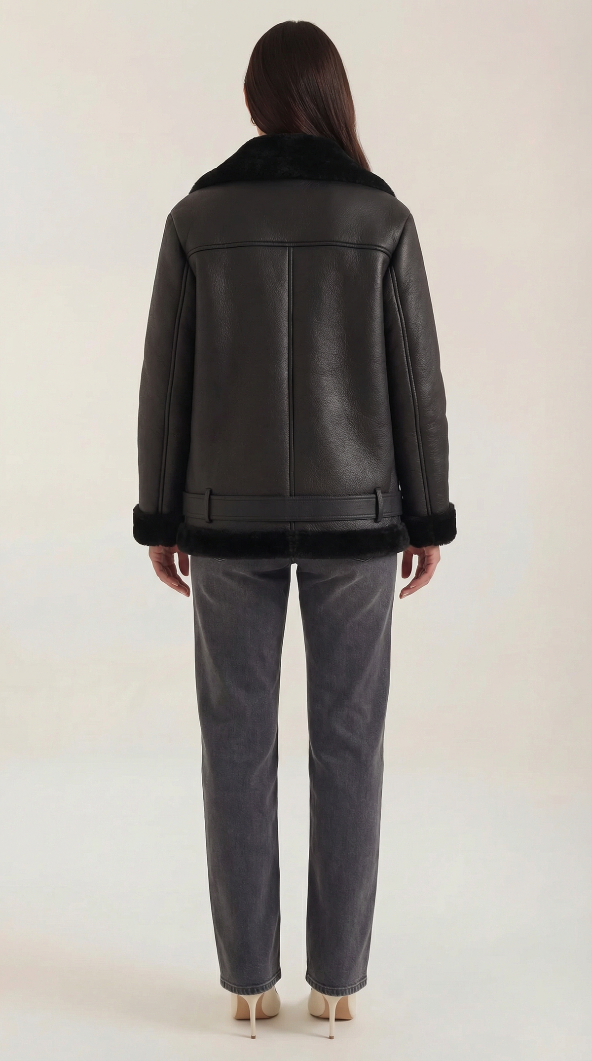 Chaqueta Christine de forro polar con cinturón