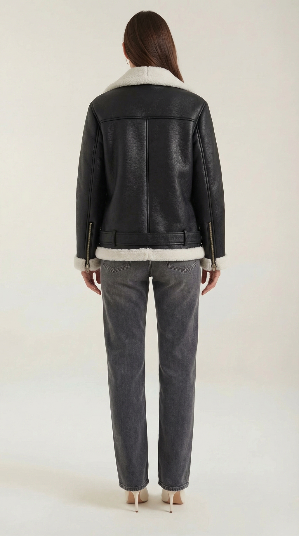 Chaqueta Christine de forro polar con cinturón