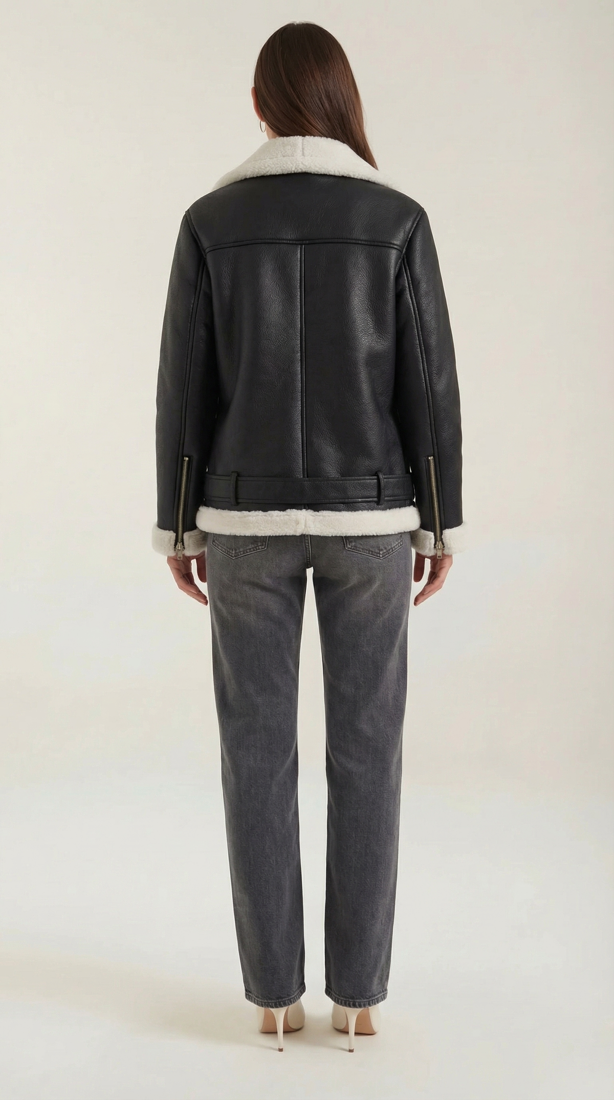 Chaqueta Christine de forro polar con cinturón