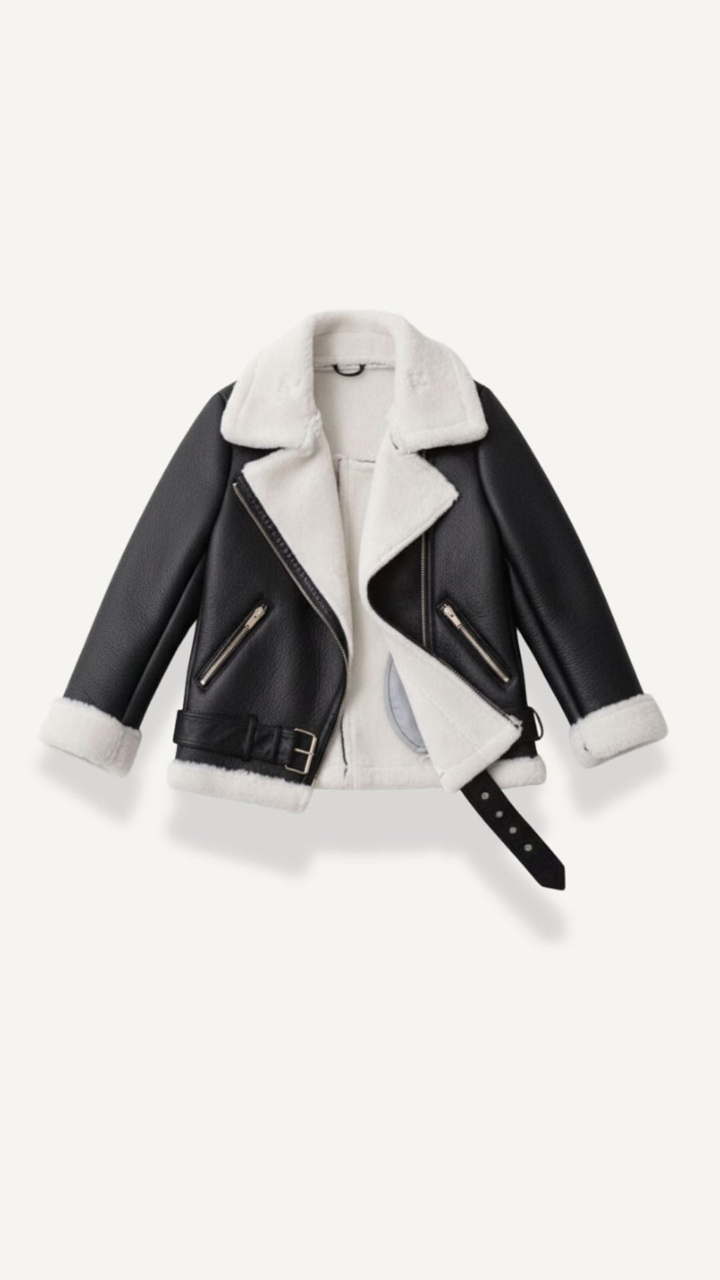 Chaqueta Christine de forro polar con cinturón