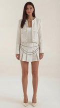 Doris Conjunto de Falda de Tweed