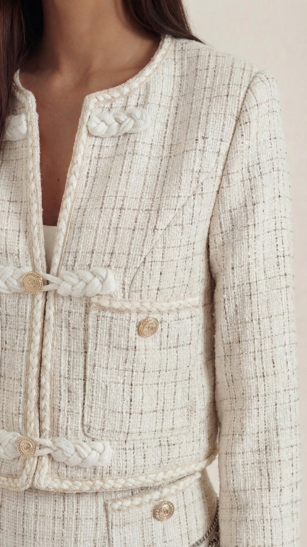 Doris Conjunto de Falda de Tweed
