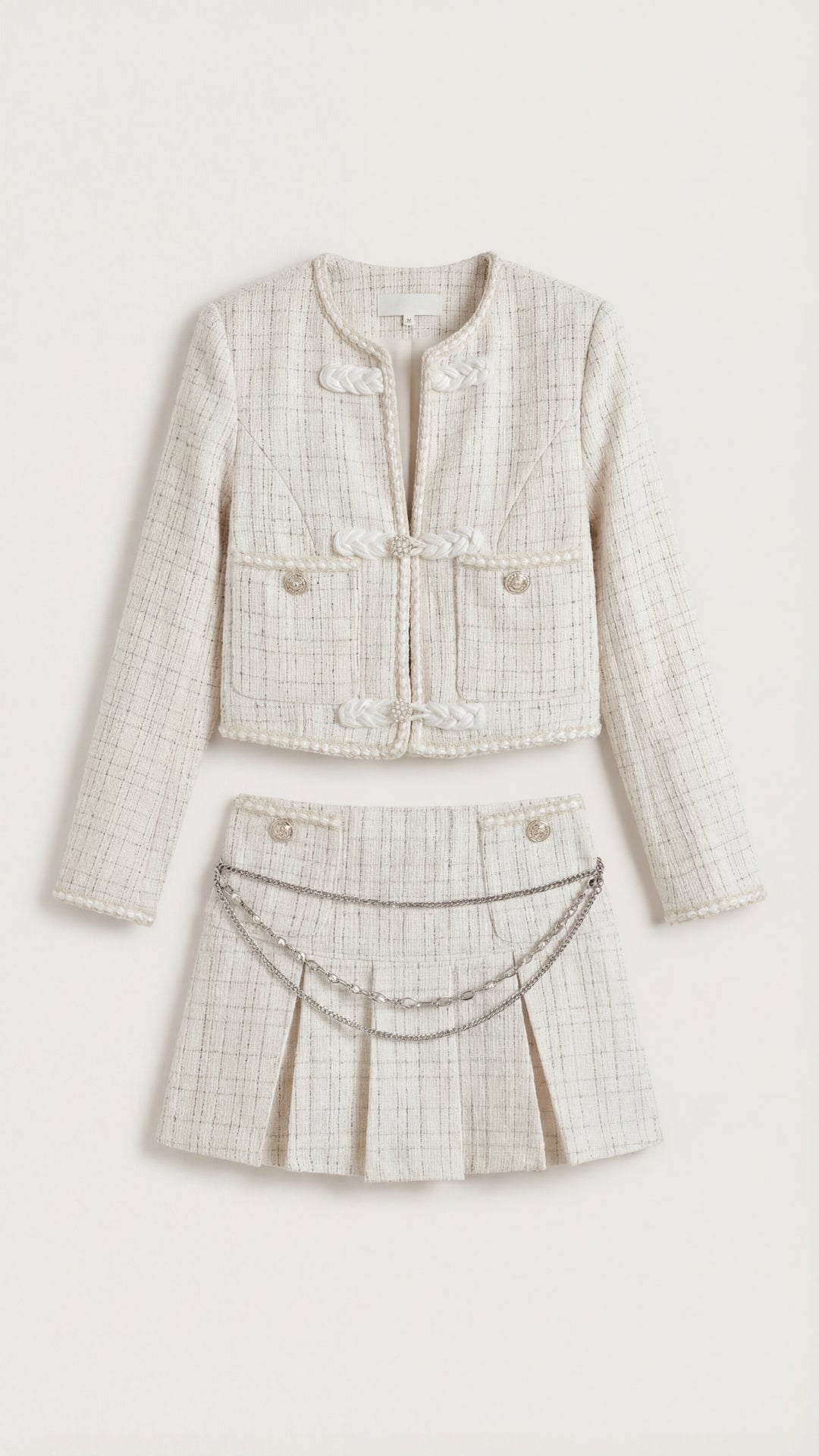 Doris Conjunto de Falda de Tweed