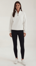 Suéter Oversize Lori con Cuello de Cierre 1/4