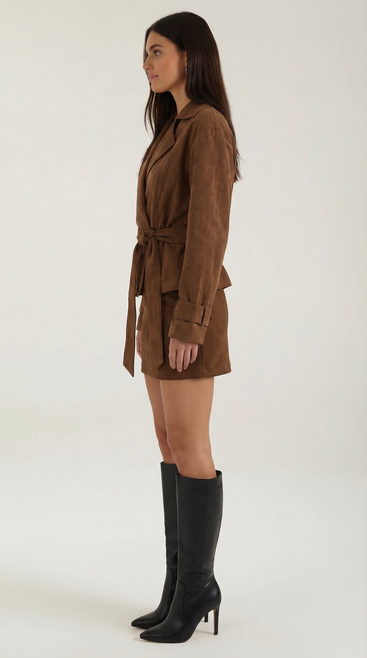 Chaqueta envolvente Lorraine con cinturón ajustable