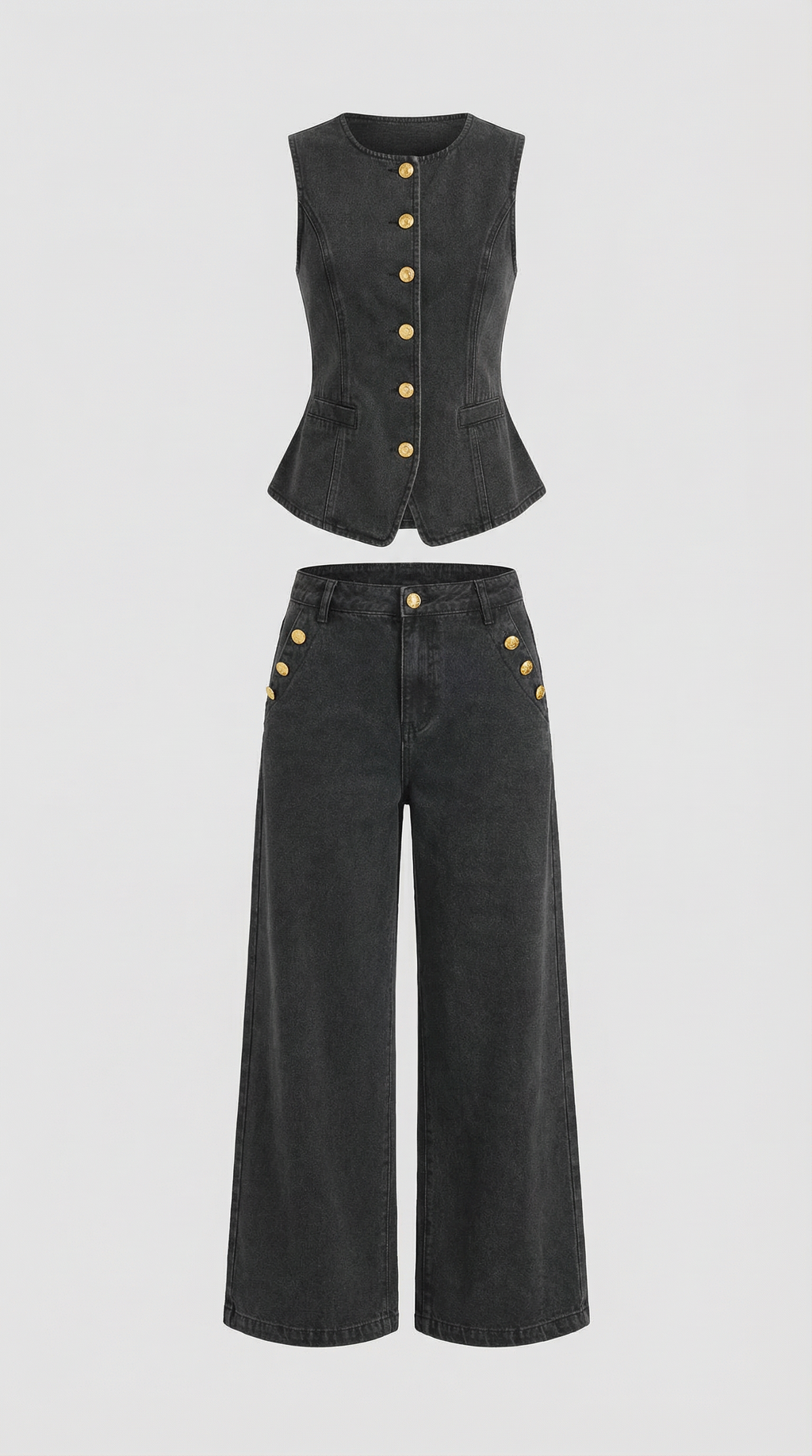Conjunto Rhonda de Algodón y Mezclilla