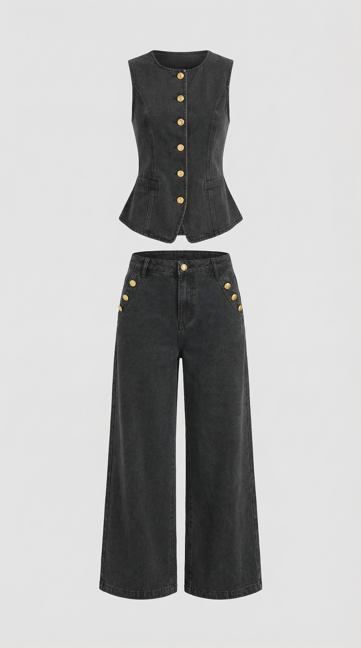 Conjunto Rhonda de Algodón y Mezclilla