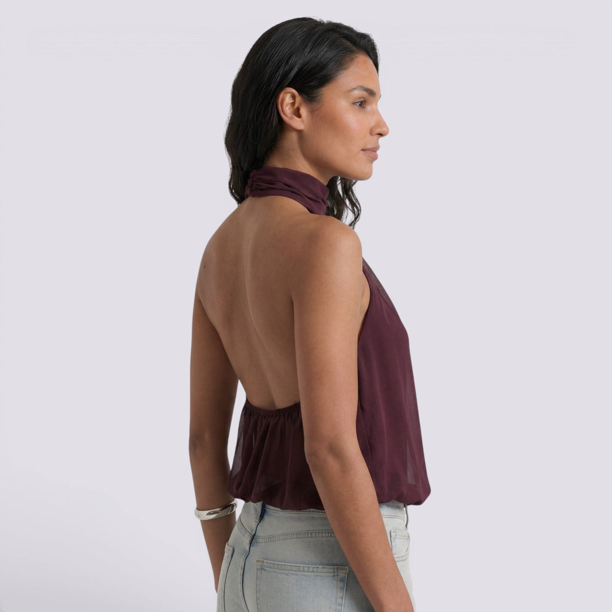 Top Halter Mujer Elegante