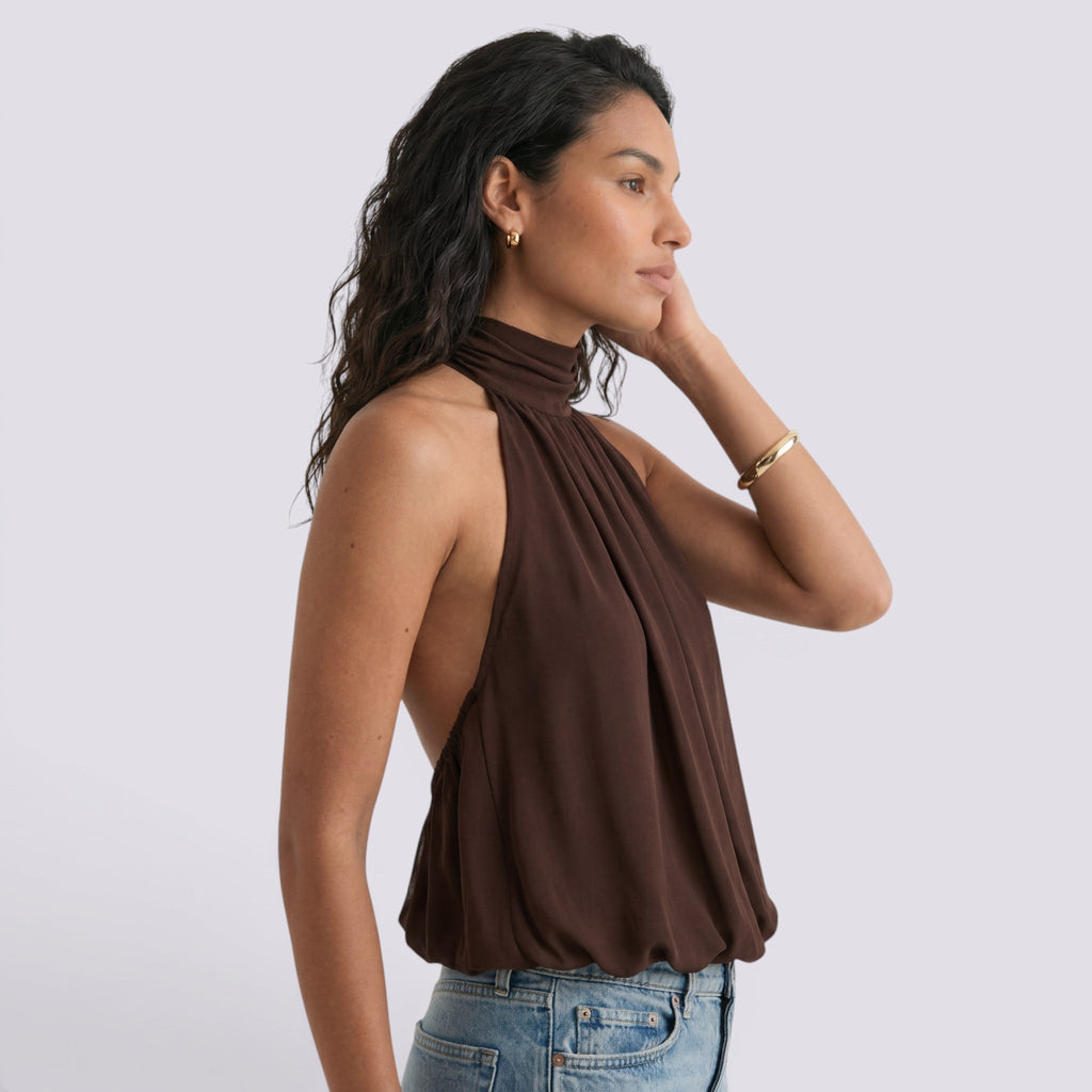 Top Halter Mujer Elegante