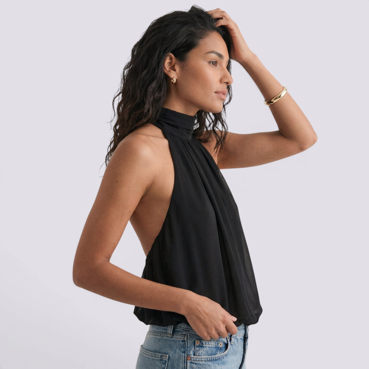 Top Halter Mujer Elegante