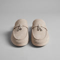 Suede Loafer Mules Heren Metal Buckle Open Heel Casual