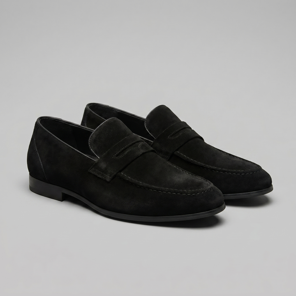 Suede Penny Loafers Heren Smart Casual
