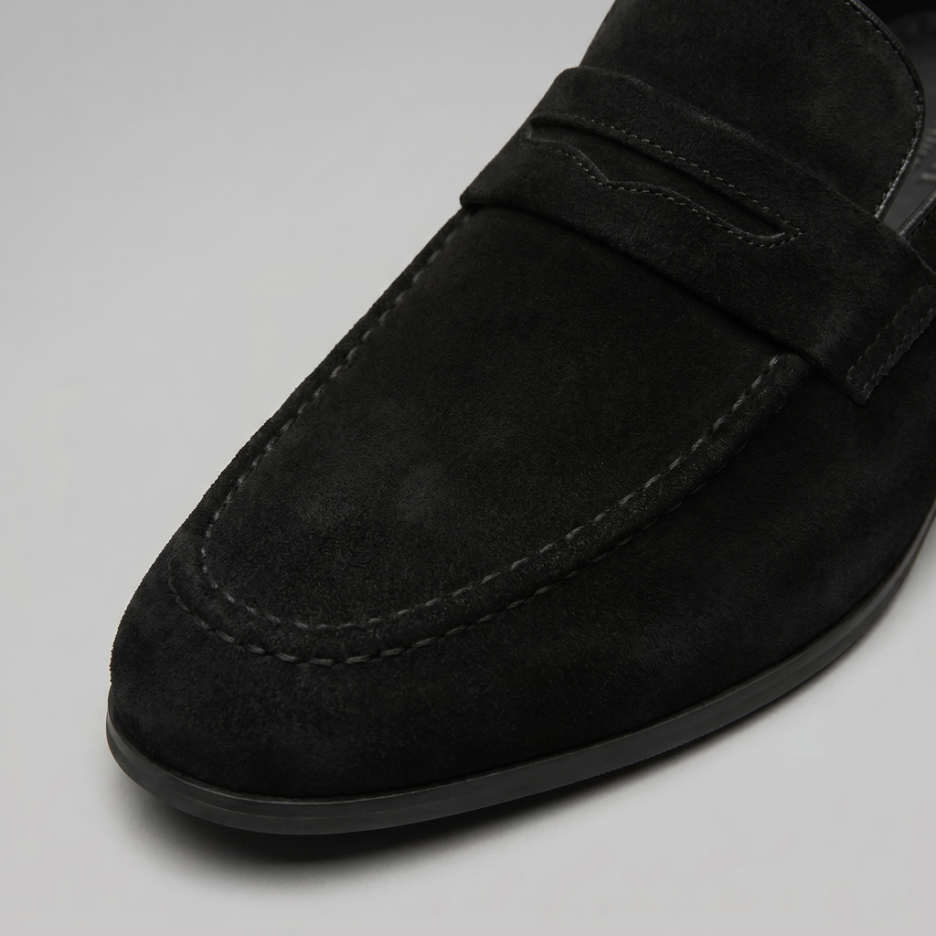 Suede Penny Loafers Heren Smart Casual