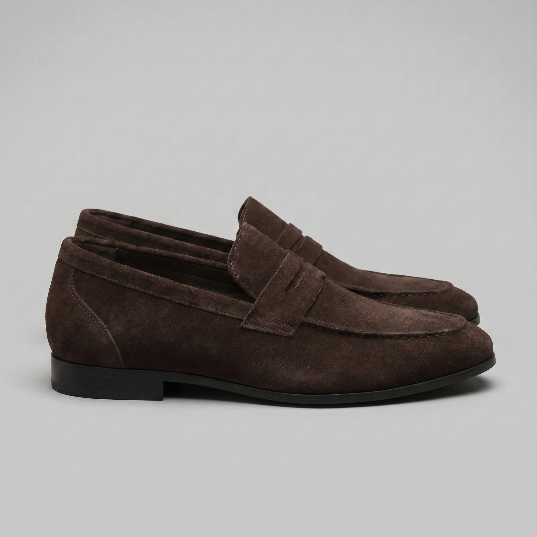 Suede Penny Loafers Heren Smart Casual