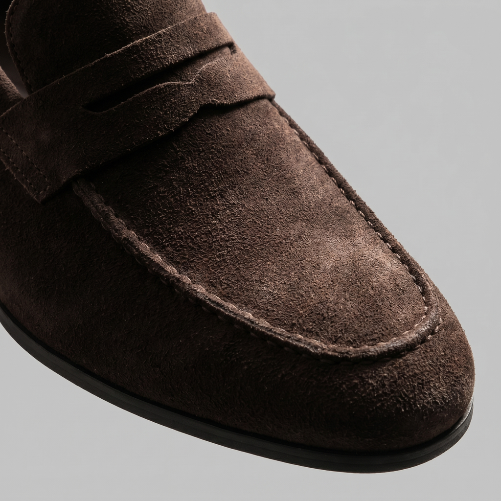 Suede Penny Loafers Heren Smart Casual