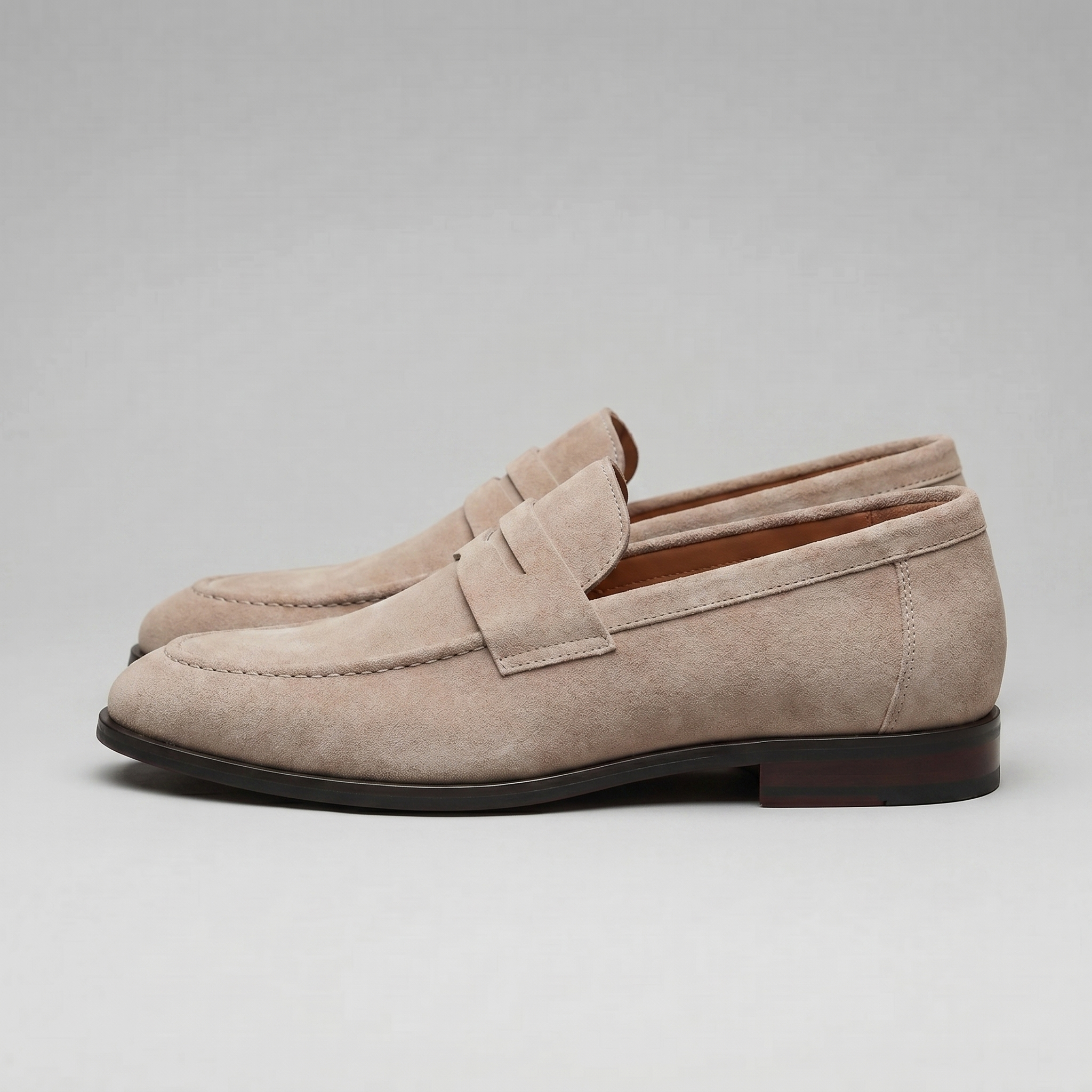 Suede Penny Loafers Heren Smart Casual