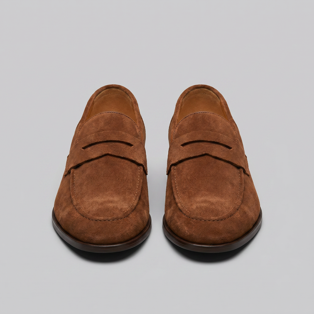 Suede Penny Loafers Heren Smart Casual