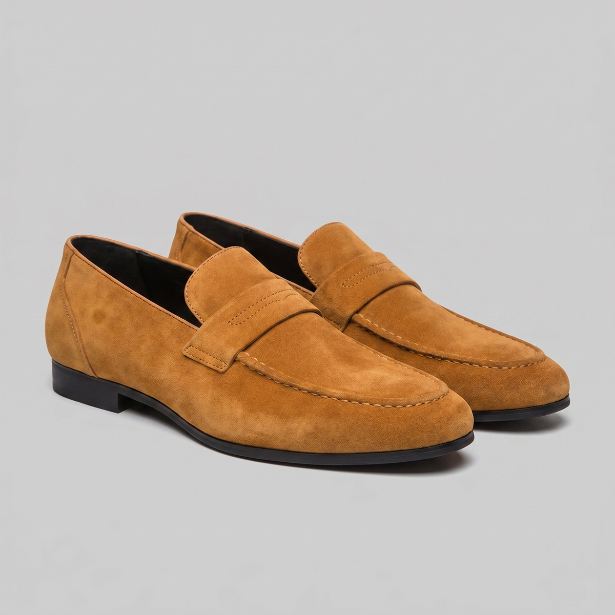 Suede Penny Loafers Heren Smart Casual