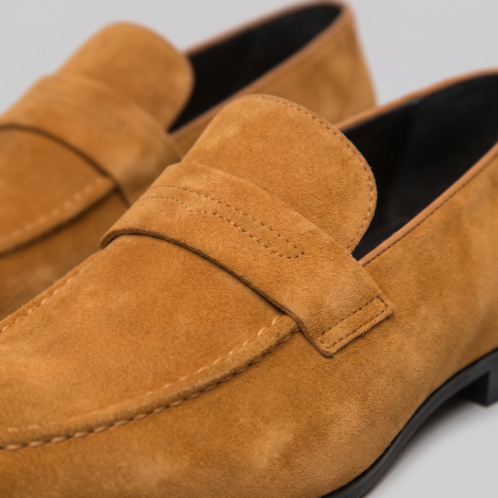 Suede Penny Loafers Heren Smart Casual